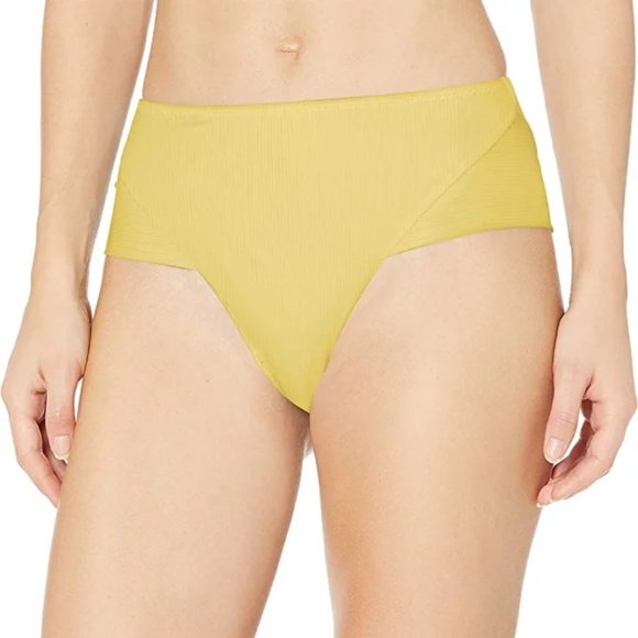 Body Glove High Waisted Bikini Bottom Swimsuit - Light Yellow - SMALL - Picture 1 of 3